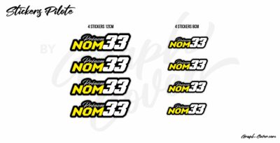 STICKERS NOM PILOTE K2