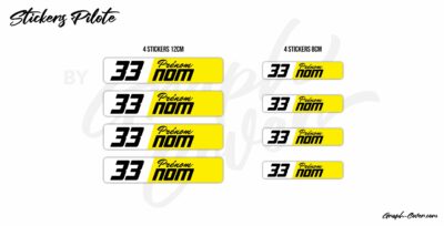 STICKERS NOM PILOTE K3