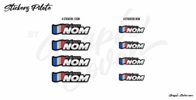 STICKERS NOM PILOTE K5