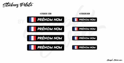 STICKERS NOM PILOTE K6