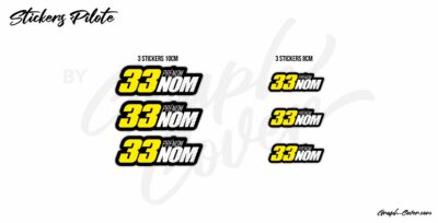 STICKERS NOM PILOTE M1