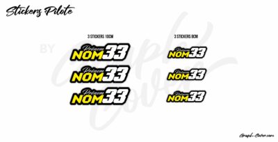 STICKERS NOM PILOTE M2