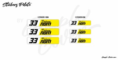STICKERS NOM PILOTE M3