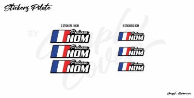 STICKERS NOM PILOTE M4