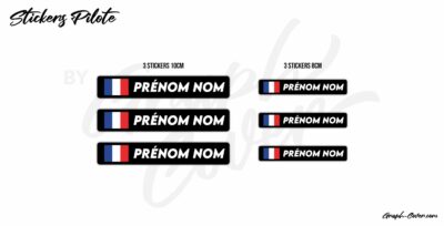 STICKERS NOM PILOTE M6