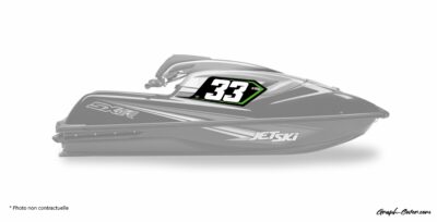 KAWASAKI SX-R PLAQUES NUMERO STANDARD