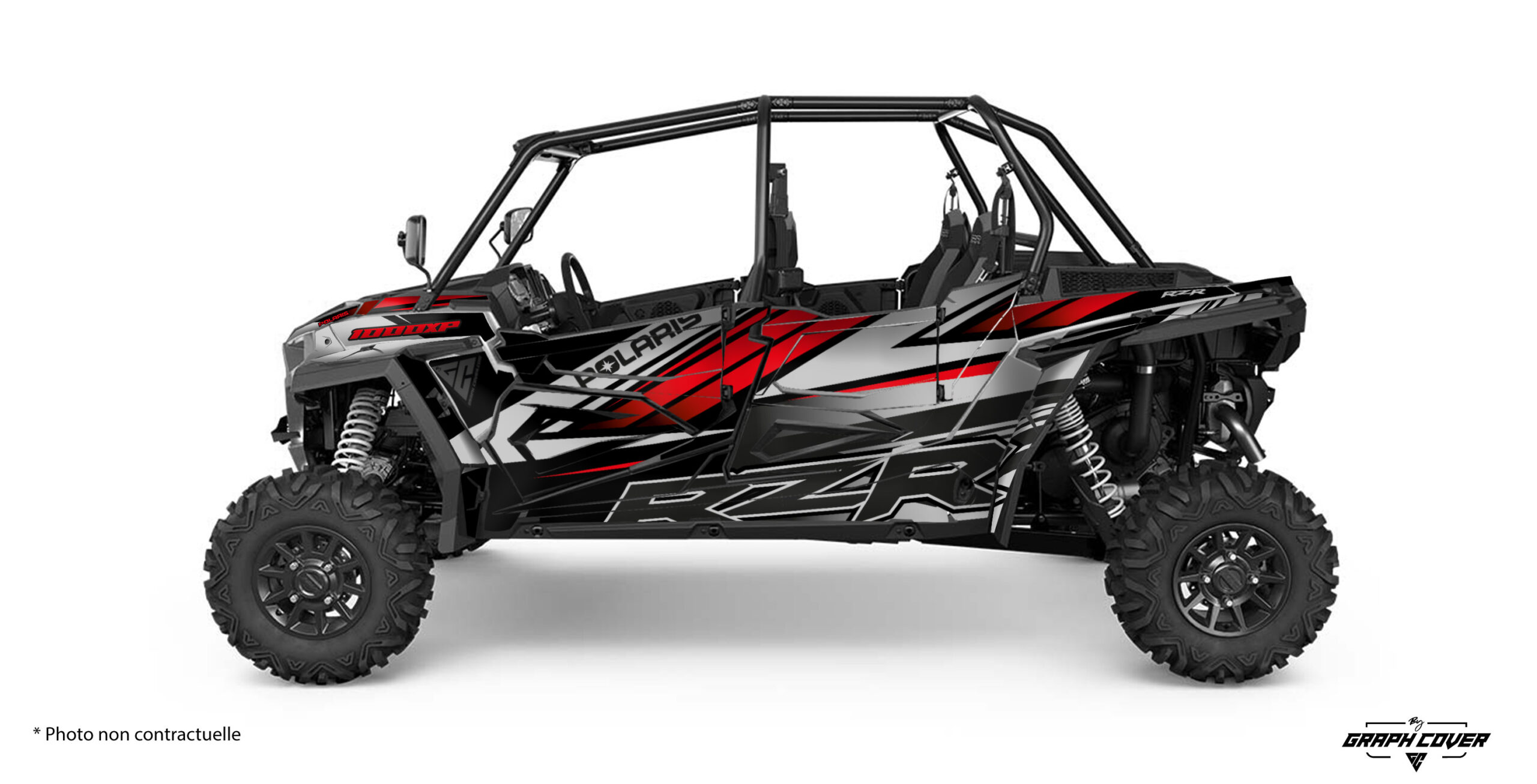 Polaris-RZR-1000-xp-4-portes-Stark_Gris-Rouge