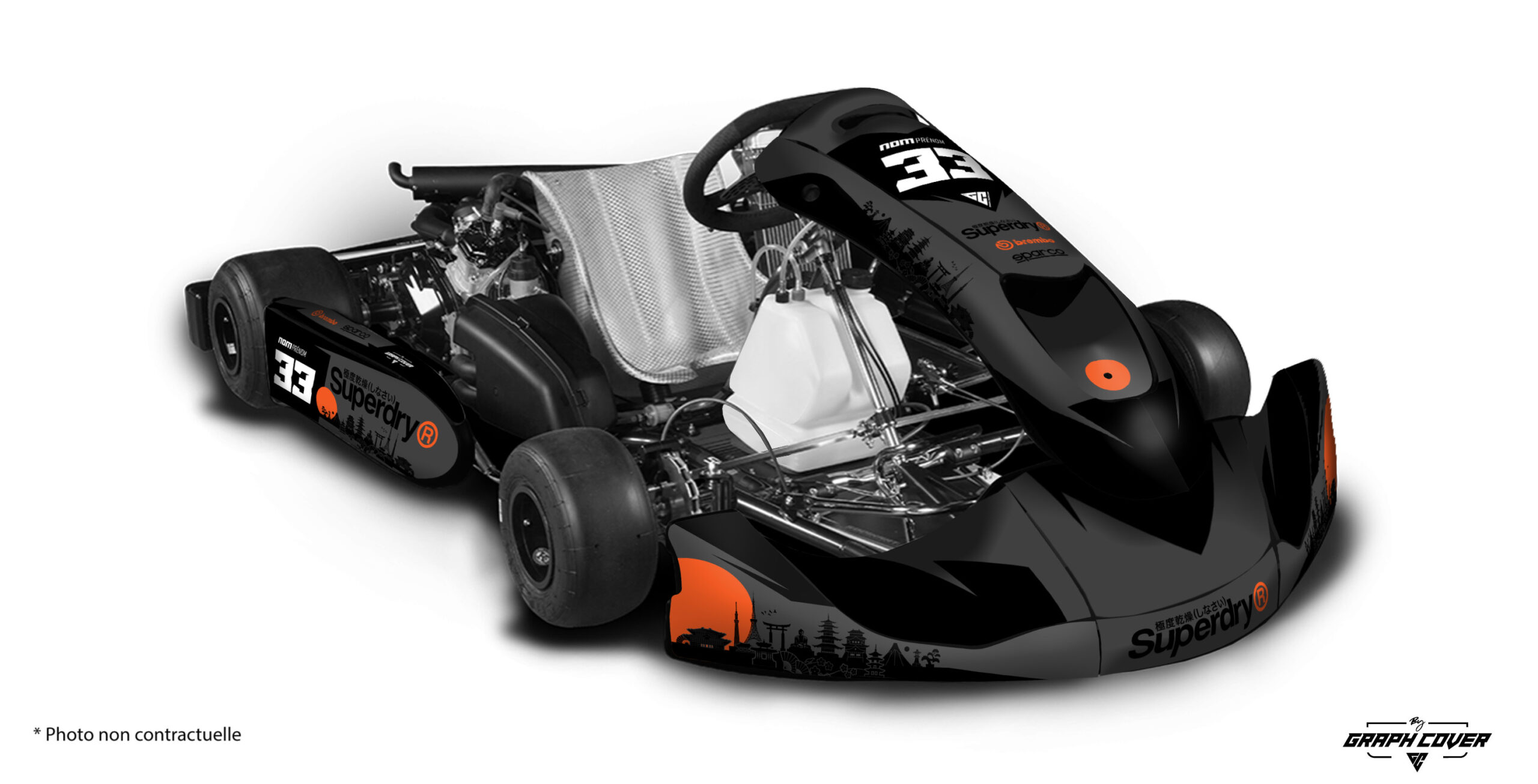 karting-deco-KG-508-Ichi-Gris-Orange-3D
