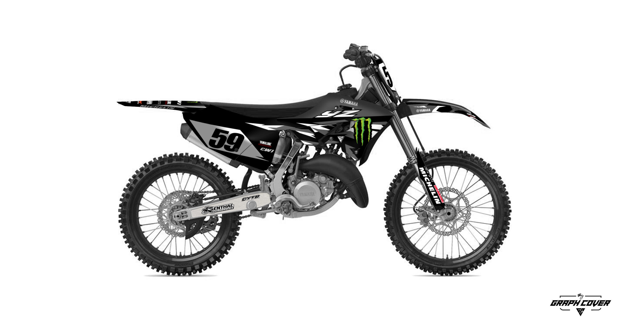 kit-deco-motocross-YZ-Factory-Gris-3D