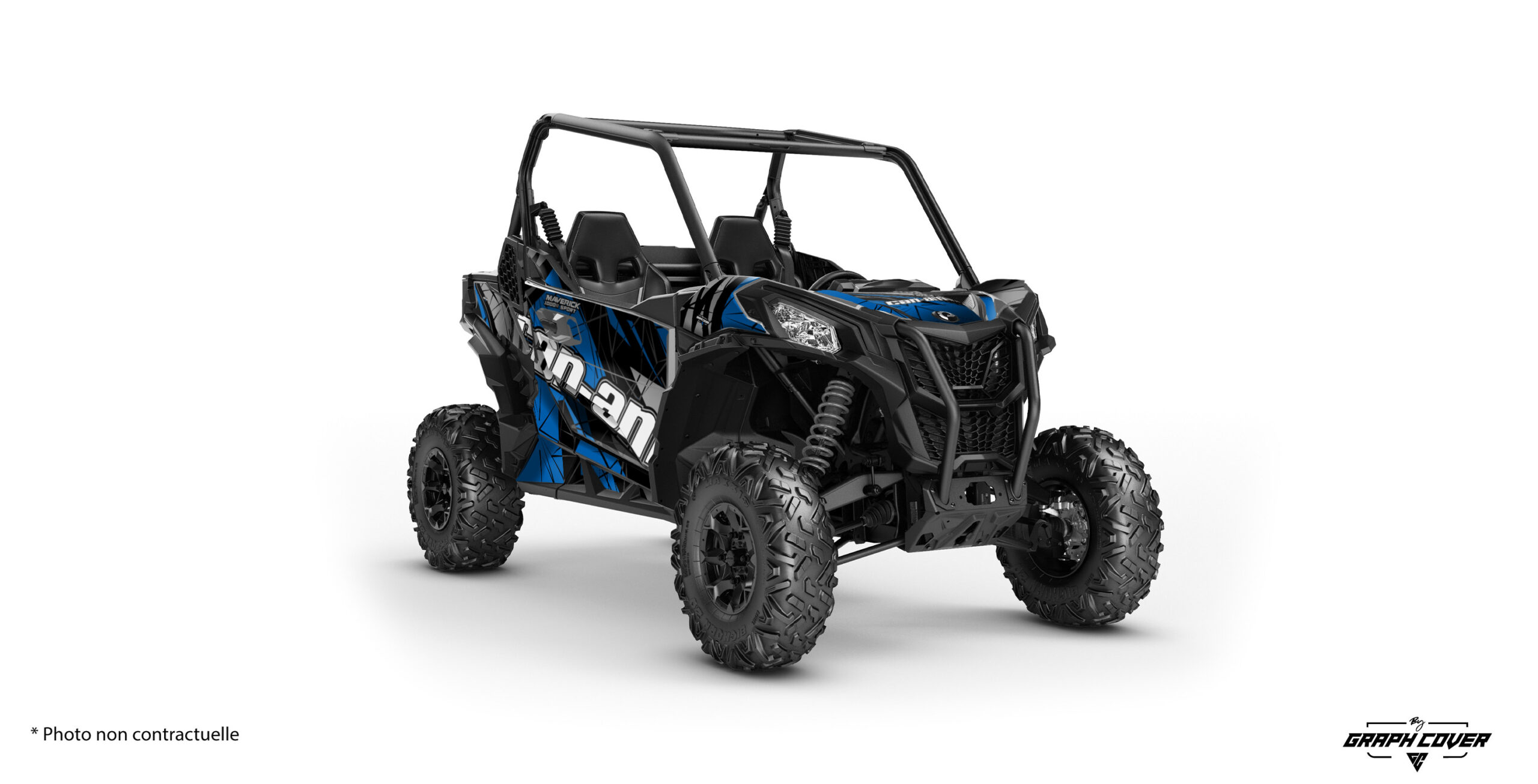 kit-deco-SSV-Can-Am-Maverick-sport-Annoy-bleu-gris-3D