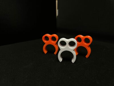 K361 SUPPORT DOUBLE DURITE CLIPS FERMES Ø18