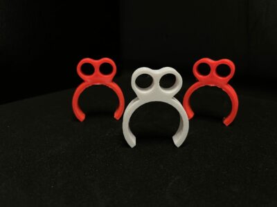 K363 SUPPORT DOUBLE DURITE CLIPS FERMES Ø28