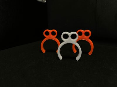 K364 SUPPORT DOUBLE DURITE CLIPS FERMES Ø30