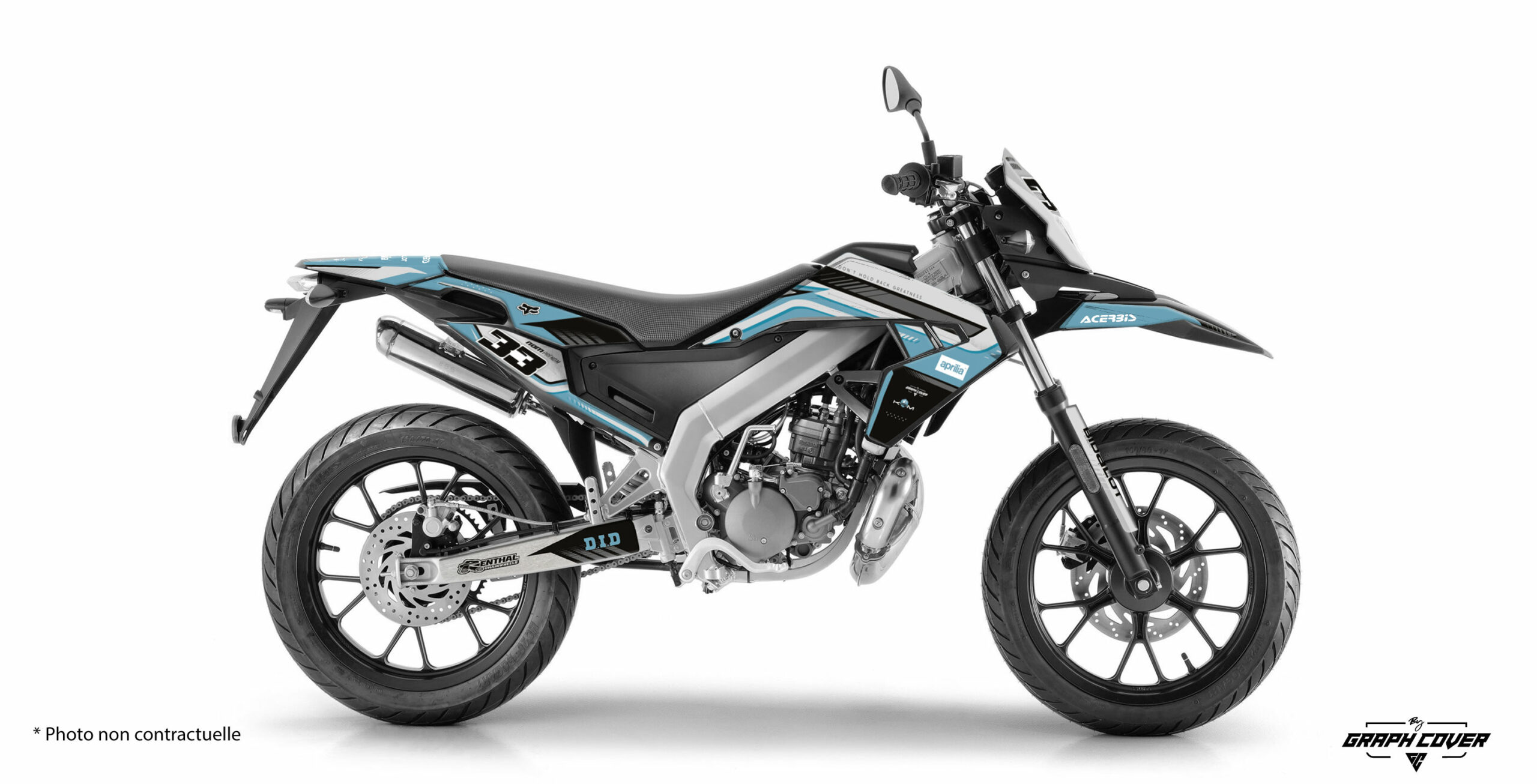 Aprilia-RX-SX-50-18-à-21-Charged-Bleu-Gris-3D Retrouvez notre Kit déco Aprilia 50cc au meilleur prix ! Large choix de kits déco complet à seulement 89€ ! Plusieurs couleurs et finitions disponibles.