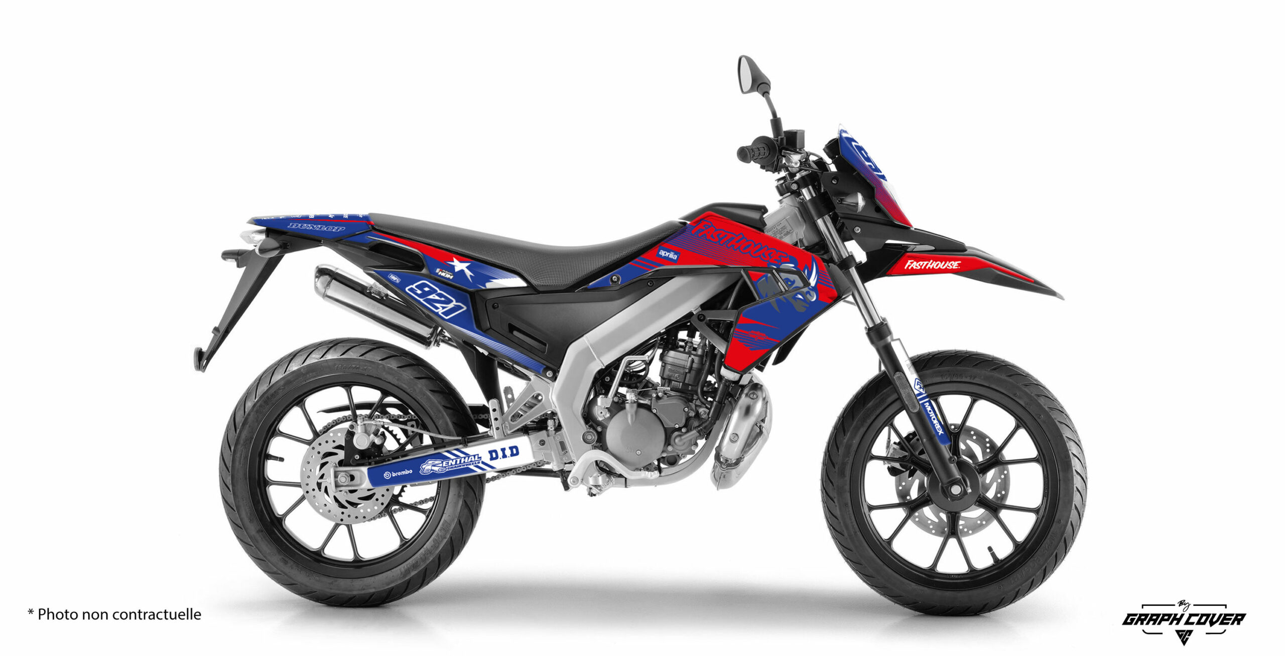Aprilia-RX-SX-50-18-à-21-Ike-Bleu-Rouge-3D Kit déco 50cc Aprilia imprimé sur des matériaux de qualité, offrant une durabilité exceptionnelle. Donnez une touche unique à votre Aprilia SX / RX 50