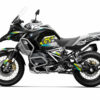 BMW-R1200-GS-ADVENTURE-2013-2017-Alpha-pistache-3D Optez pour un kit déco dynamique et moderne pour votre BMW R 1200 GS Adventure avec des formes géométriques audacieuses. Tous nos kits sont personnalisable