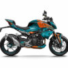 CFMoto-450-NK-2024+-Raceway turquoise-3D Transformez l’apparence de votre CF Moto 450NK avec notre kit déco exclusif. Ce kit est parfait pour les motards qui souhaitent personnaliser leur moto et lui donner un look unique.