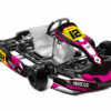 KG-FP7-Spectra-rose-3D Le kit déco Spectra est conçu pour les pilotes de karting cherchant à personnaliser leur KG FP7 avec un design unique et percutant.