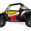 Polaris-RZR-1000-XP2024+-Odissey-Rouge_3D Donnez un nouveau style à votre SSV Polaris RZR XP avec ce kit déco de haute qualité, spécialement conçu pour les amateurs de tout-terrain et de courses.