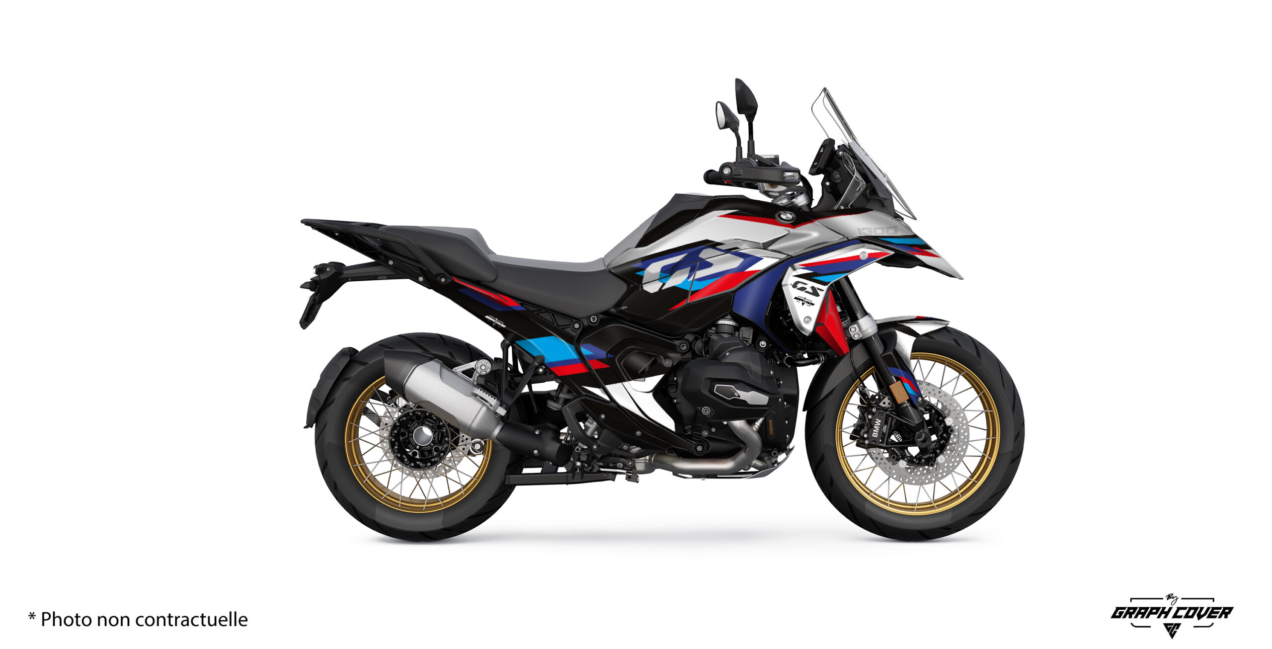 BMW-R1300-GS-2024-Alpha-blanc-3D Personnalisation moto BMW R 1300 GS - Transformez votre moto en un symbole de puissance et d’élégance grâce à notre kit déco standard semi-personnalisable.