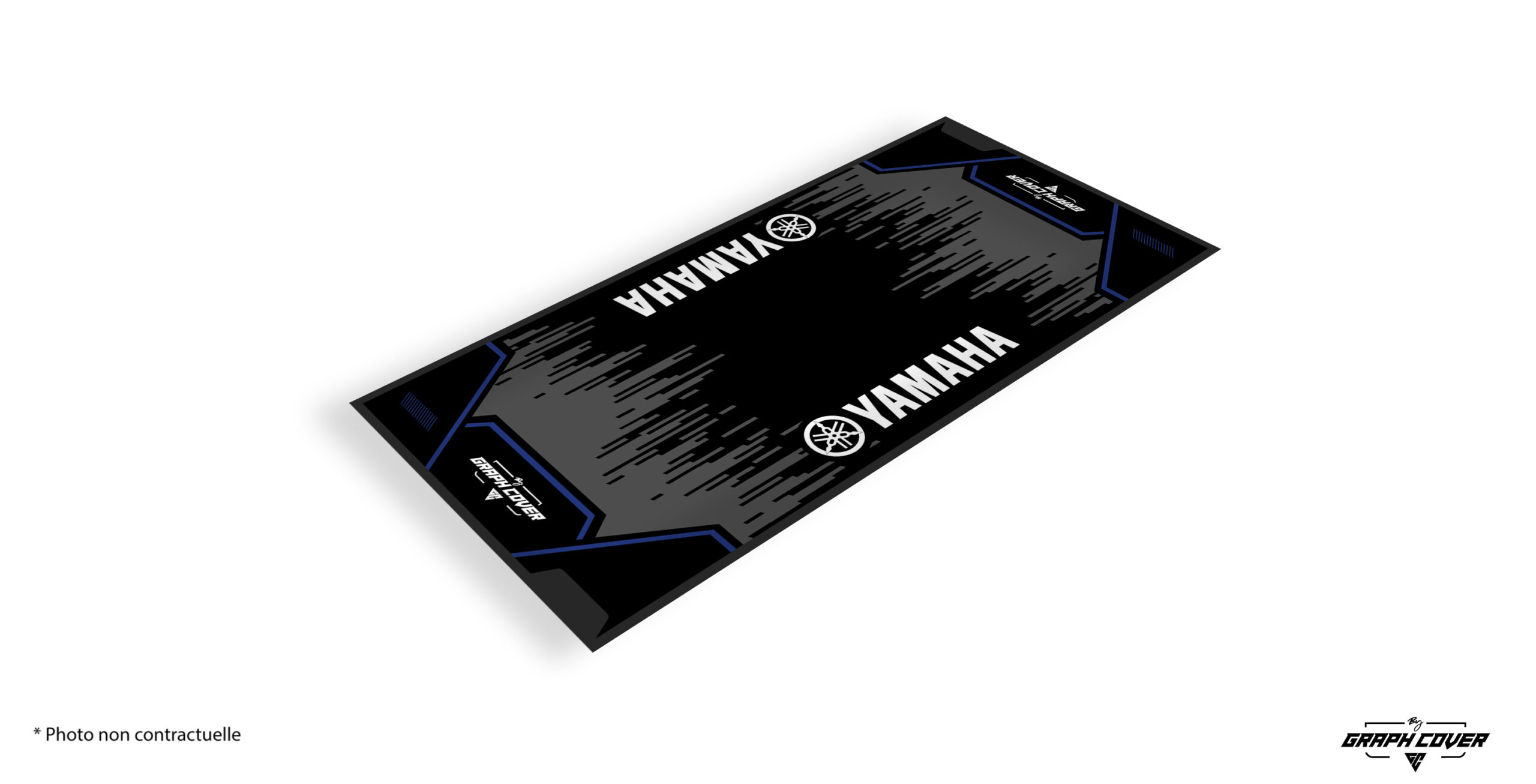 Alliez style et performance avec le tapis sol moto Yamaha, spécialement conçu pour les amateurs de compétition et les passionnés de mécanique.