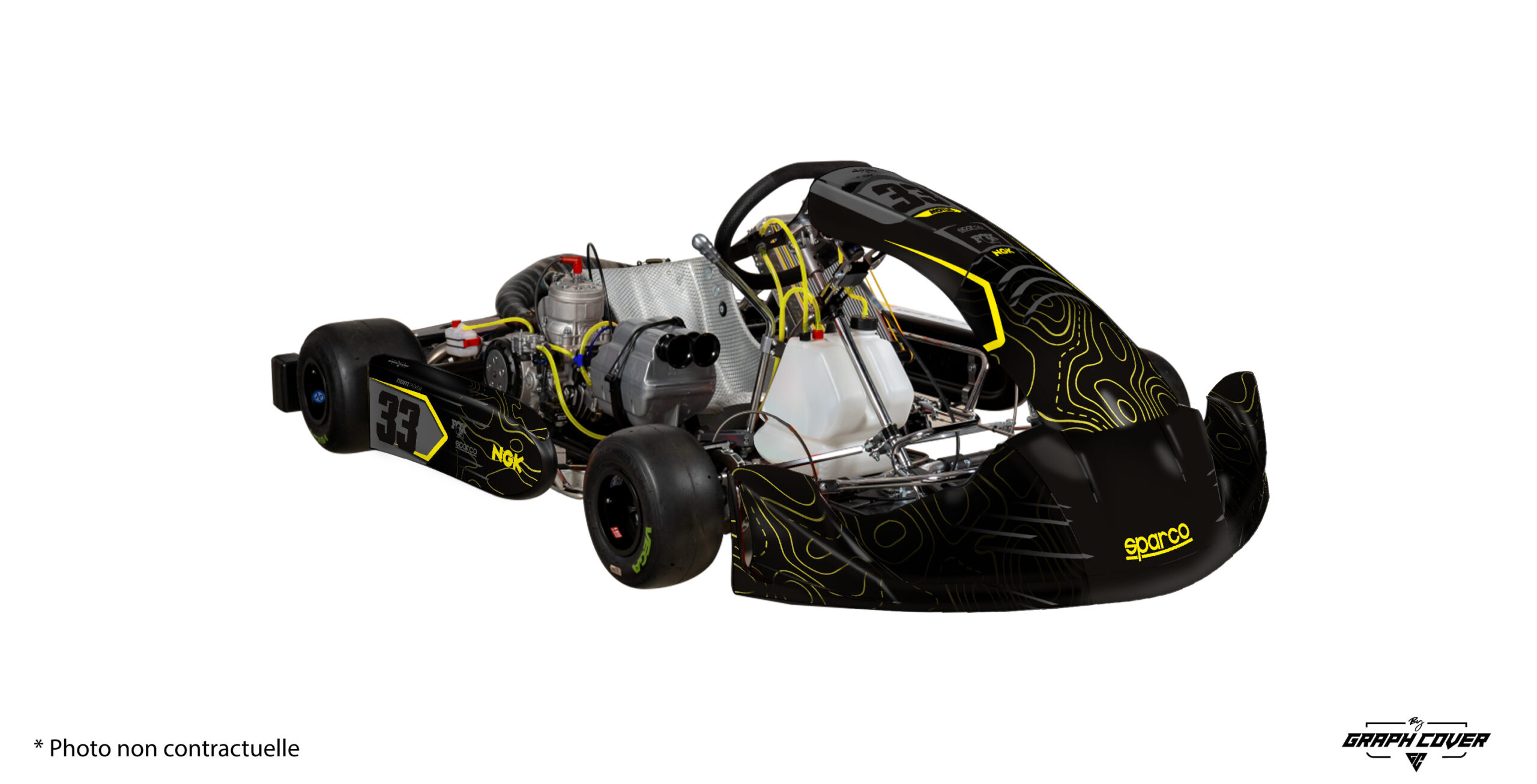 Spécialement conçu pour la carrosserie Karting KG 509, ce kit déco allie design moderne, qualité premium et durabilité pour les pilotes exigeants.