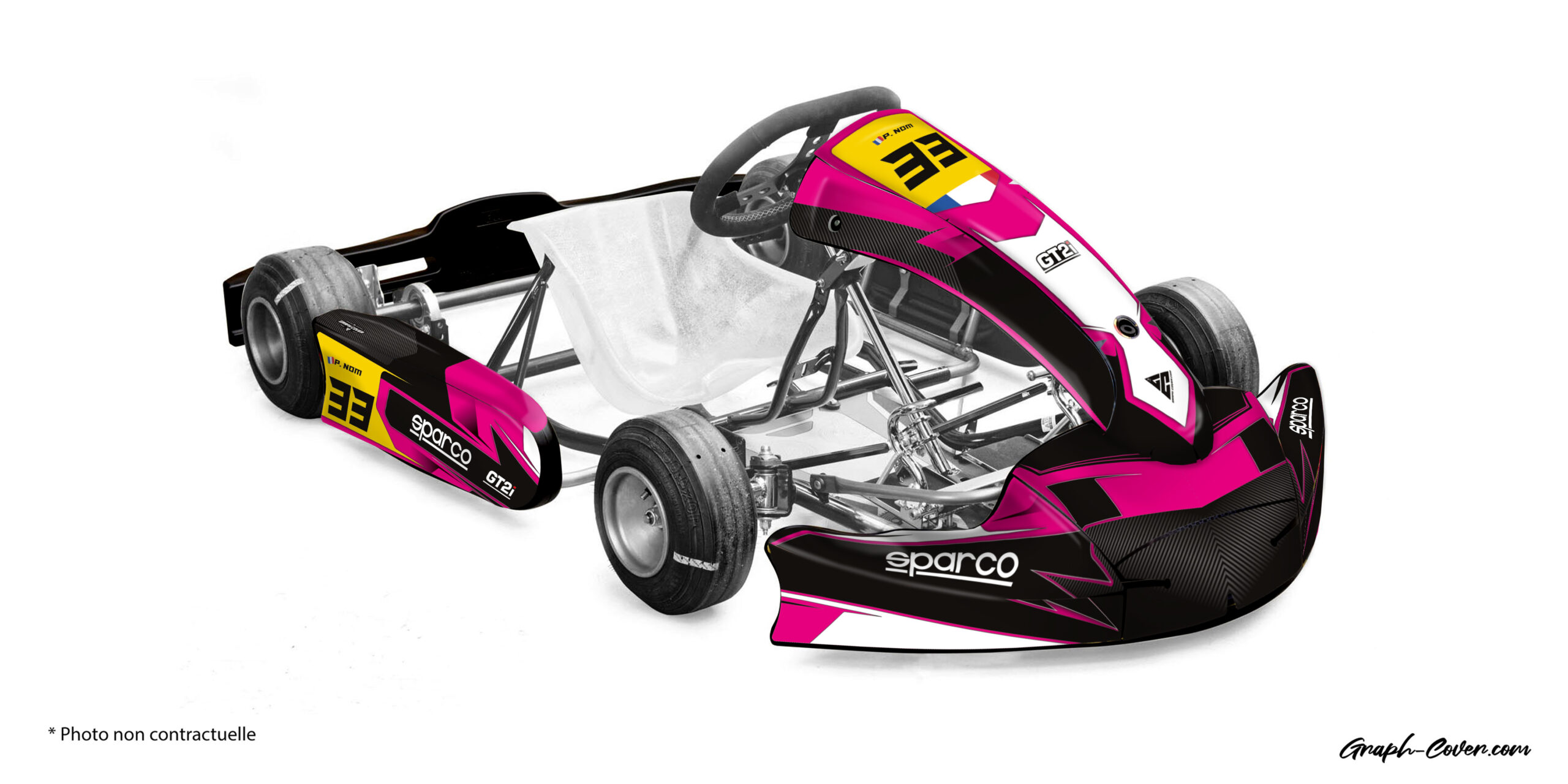 KG-MK20_Spectra_Rose_3D Conçu pour les pilotes exigeants, ces stickers KG MK20 allie design dynamique et résistance extrême. Son style racing est inspiré du sport automobile.