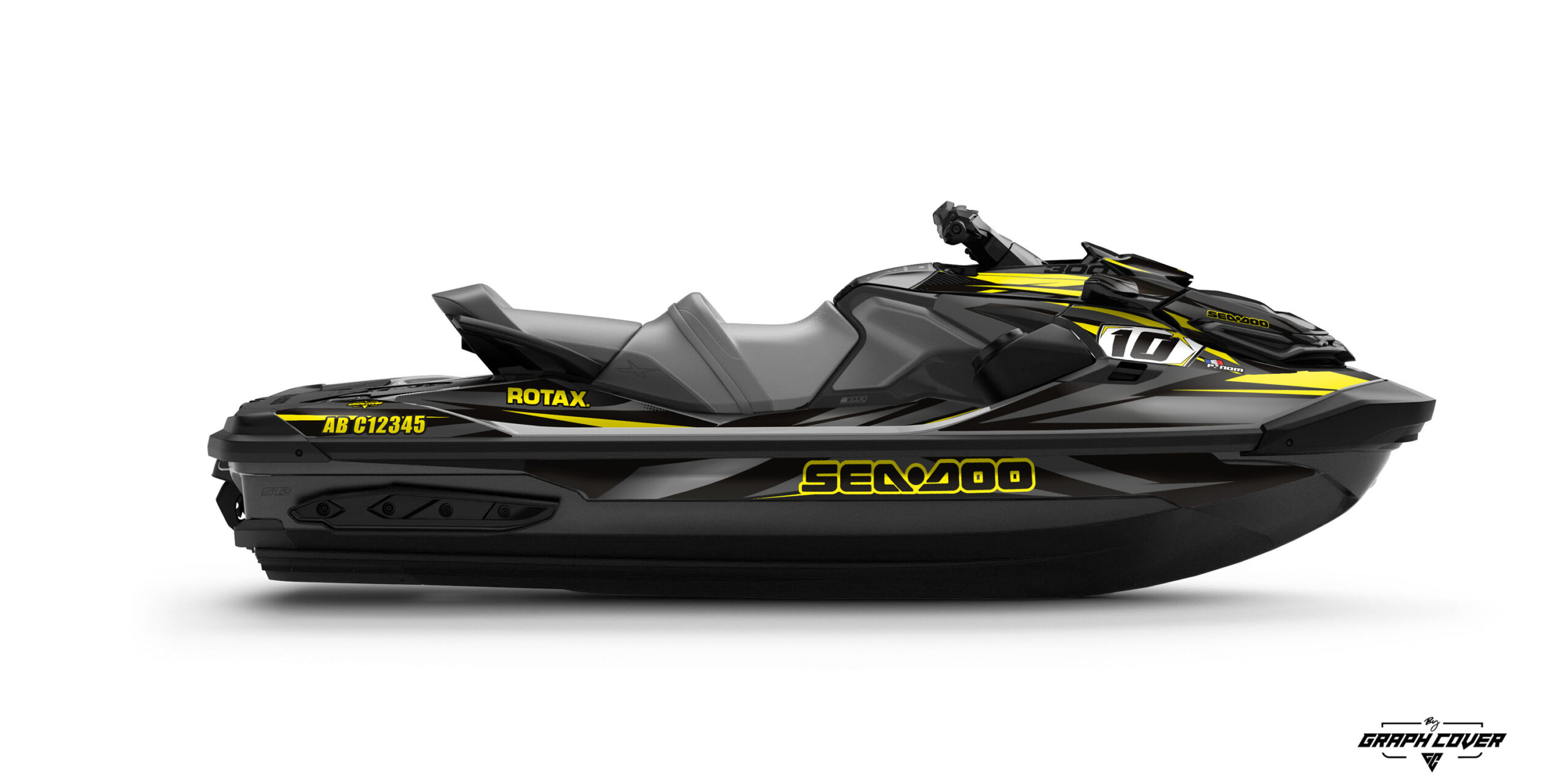 RXT-300---GTX-130-170-230---18-à-24-Arranoa-Jaune-3D Si tu cherches un kit déco jetski GTX Pro qui combine style racing, résistance et facilité de pose, tu es au bon endroit. Livraison rapide, production en France