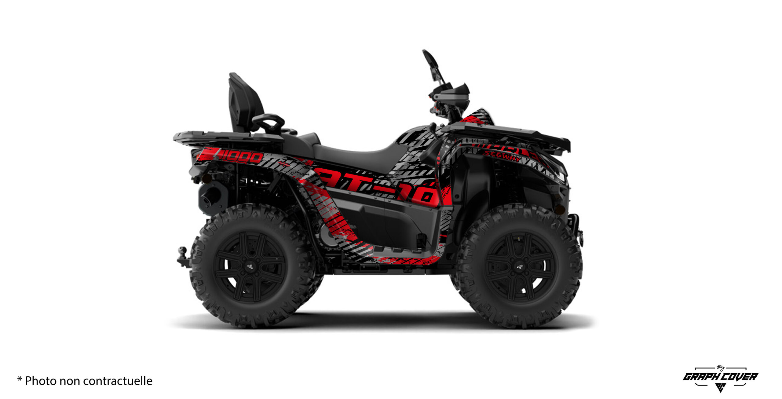 Tu veux un quad qui envoie du lourd visuellement autant que sur les pistes ? Le kit déco Segway AT10 – Revenge est fait pour toi !