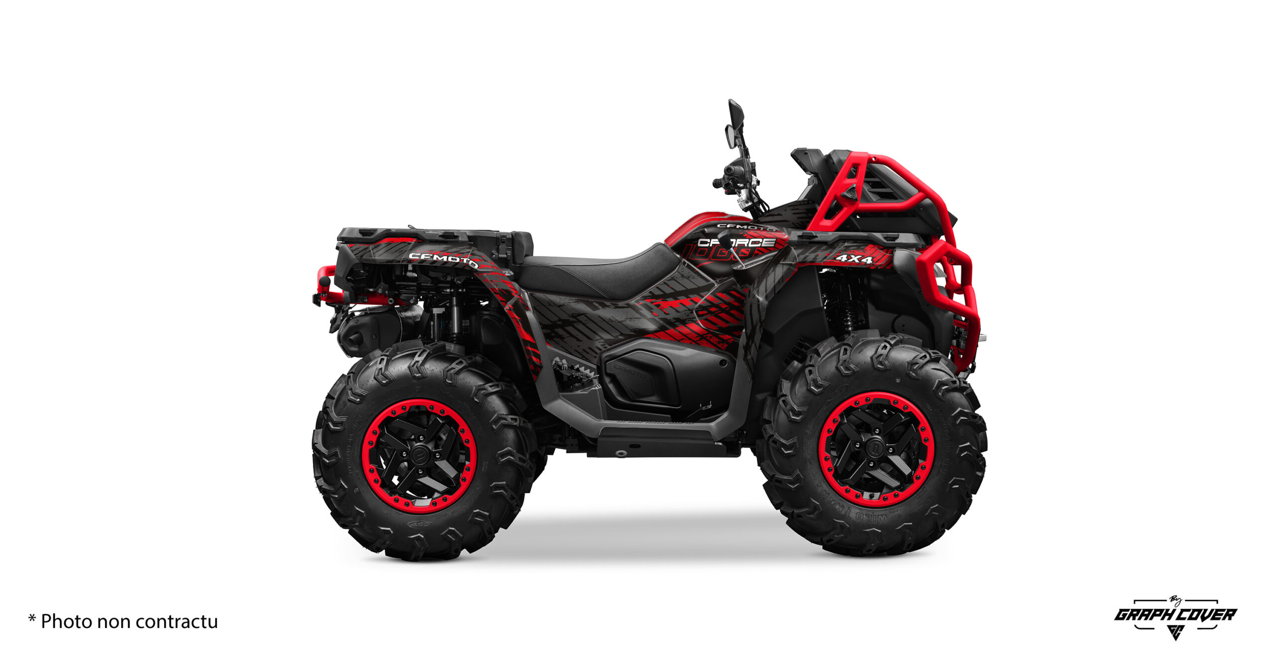 CFMOTO-CFORCE-1000-MV---25+-Revenge-Rouge-3D Transformez votre CFMOTO Cforce 1000 MV avec le kit déco "Revenge", une création audacieuse conçue pour sublimer votre quad. Dispo en plusieurs couleurs.