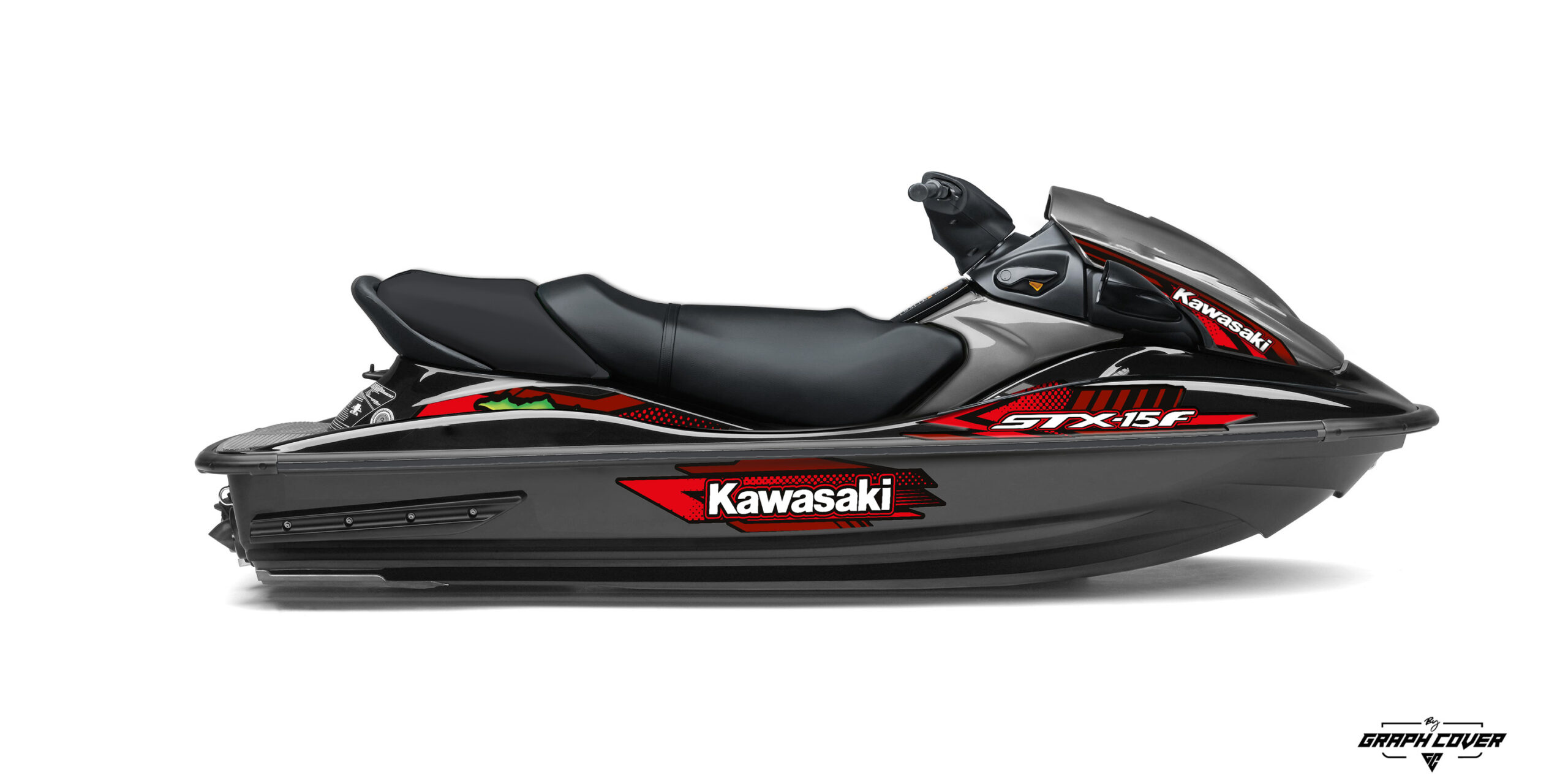 Kawasaki-STX-15F-Crave-Rouge-3D Plongez dans une nouvelle ère de personnalisation avec le kit déco CUT SERIES spécialement conçu pour le Kawasaki STX-15F.