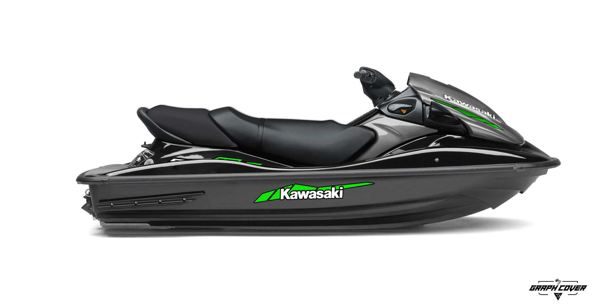 Kawasaki-STX-15F-Slash-Cut-series-Vert-3D Minimaliste mais impactant, le kit déco SLASH de la gamme Cut Series a été pensé pour les riders qui aiment les lignes franches, nettes et stylées.