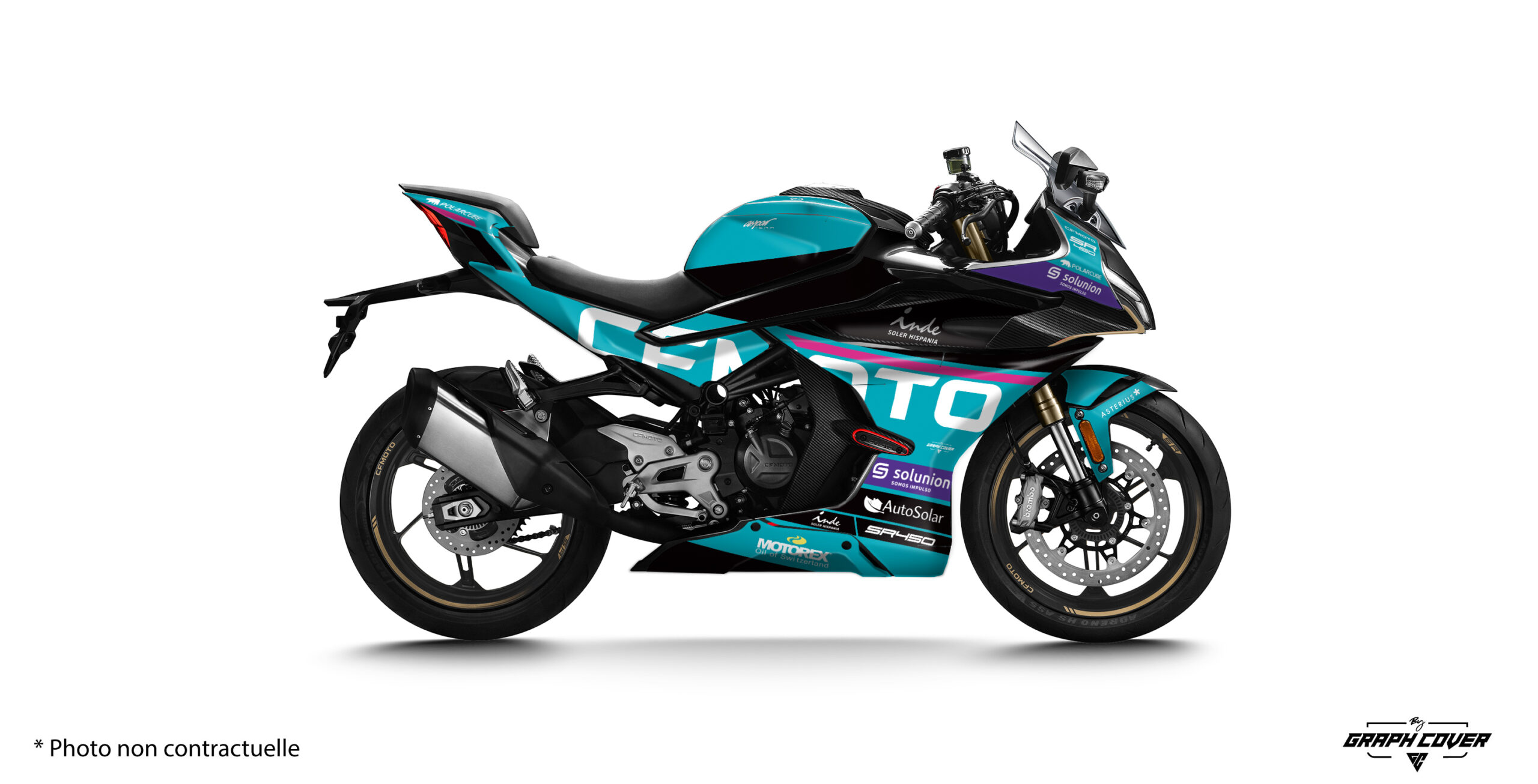 Affirme ton style sur route ou sur piste avec les Stickers 450 SR, spécialement conçu pour la CF Moto sportive. Livraison rapide