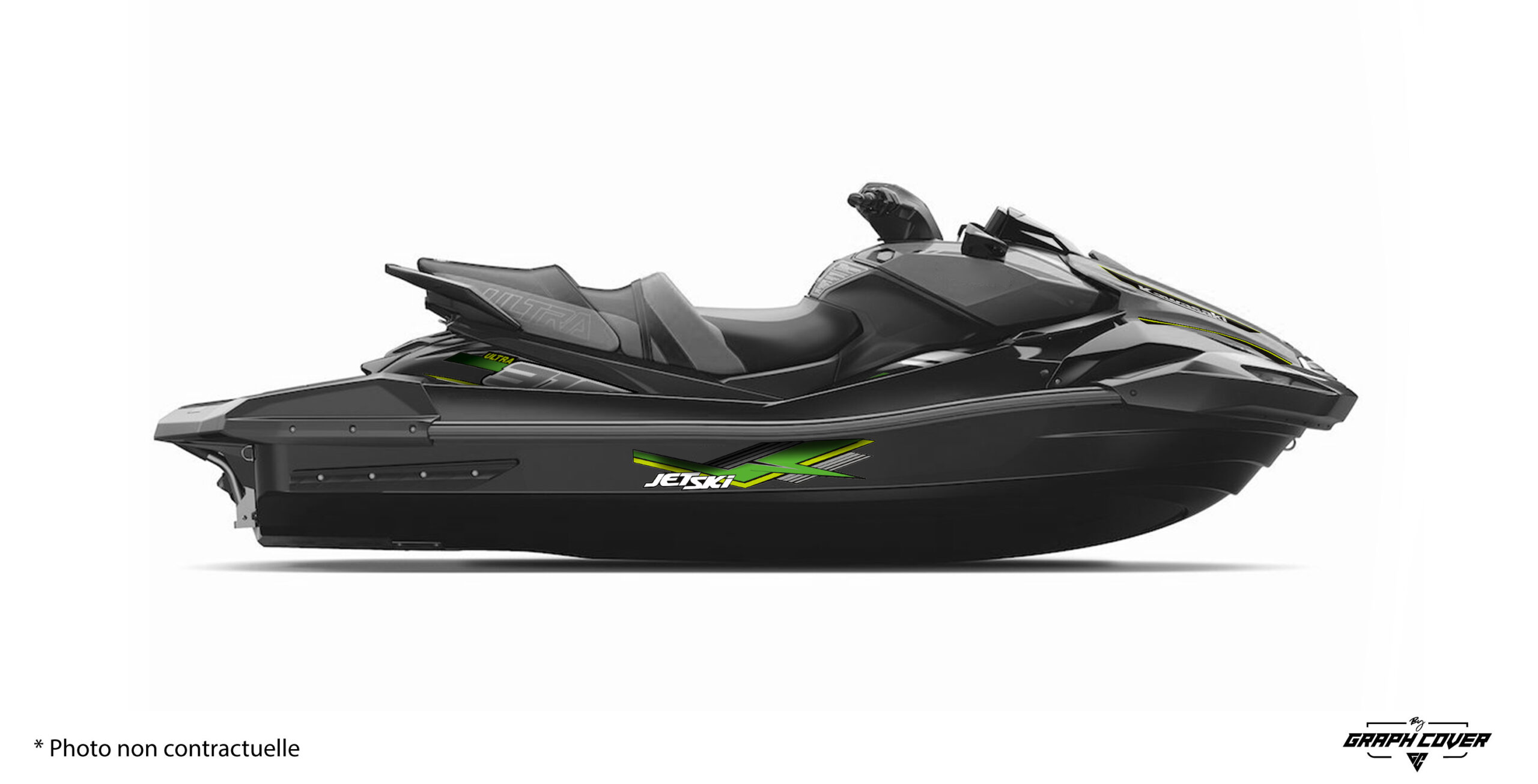 Sublimez votre jet ski Kawasaki Ultra LX avec notre tout nouveau kit déco partiel Ultra de la gamme Cut Series – Origin Line.