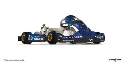 Donnez une allure de Formule 1 à votre karting OTK M11 grâce à notre tout nouveau kit déco Montoya, un design premium directement inspiré des paddocks de la F1.