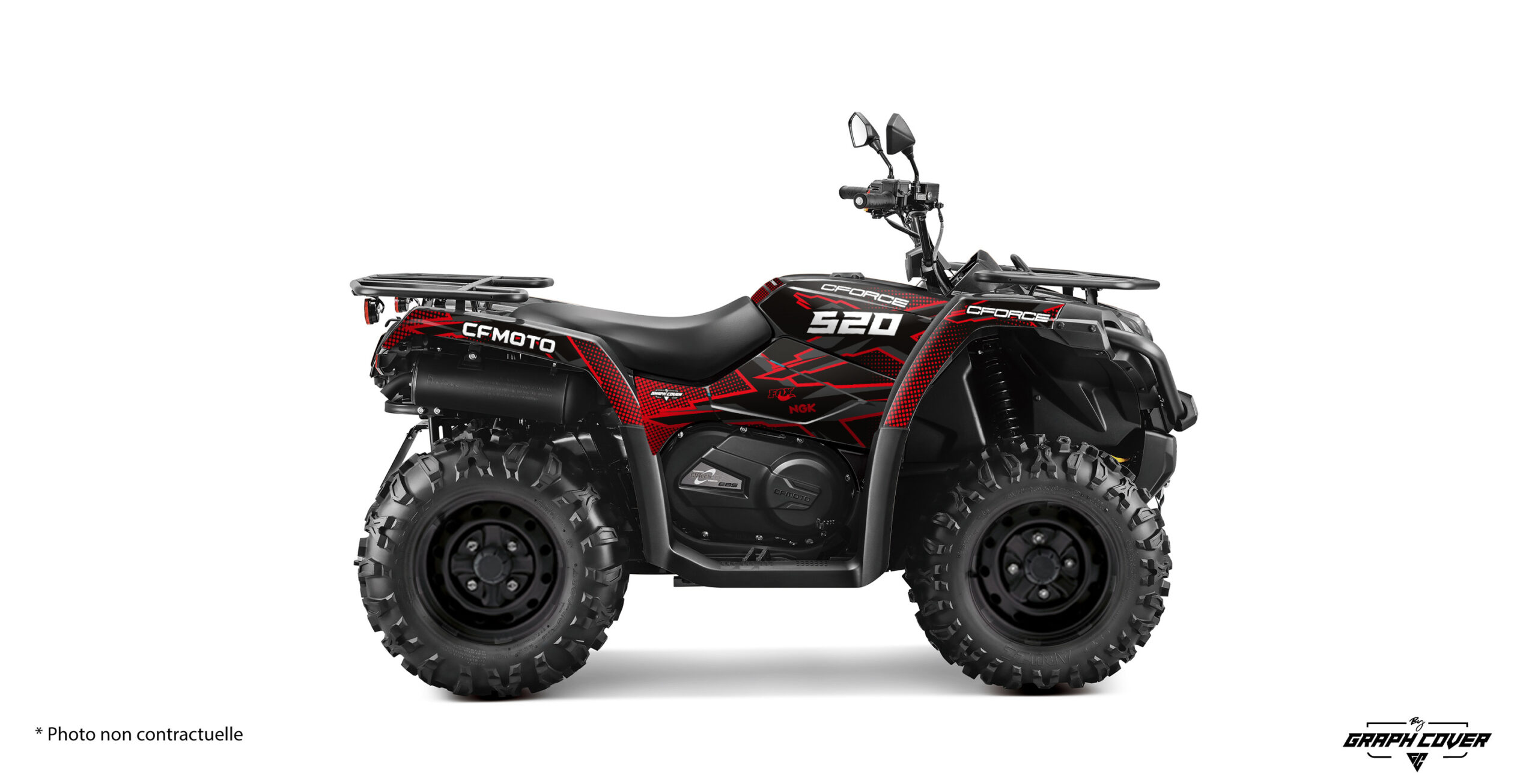 Affirme ton style sur les chemins avec le tout nouveau habillage quad Cforce 520, une création signée Graph Cover