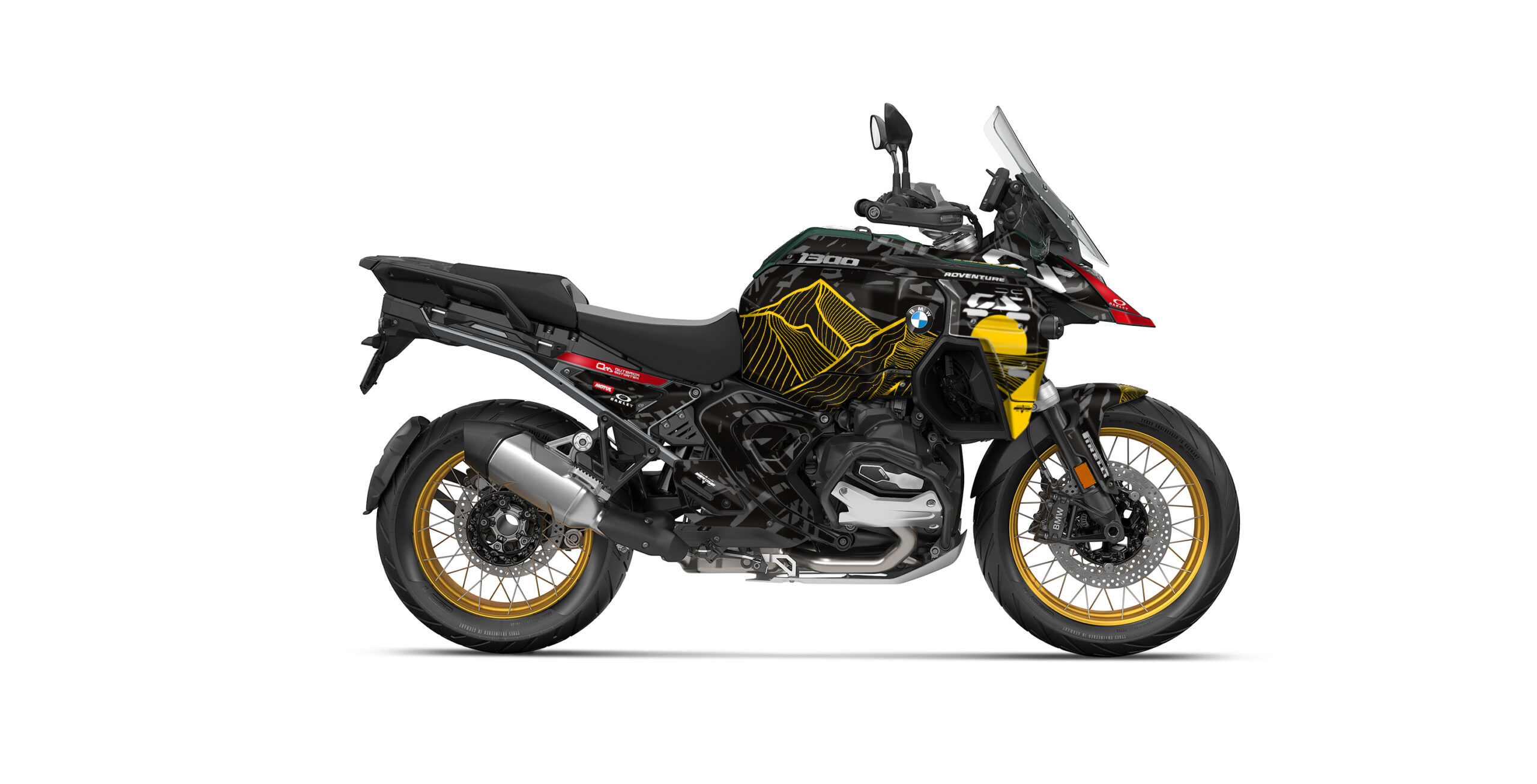 BMW-R-1300-GS-Adventure-2024+-Sandstorm-Jaune-3D Offrez un style inédit à votre trail avec ce kit déco BMW R1300 GS Adventure Sandstorm.