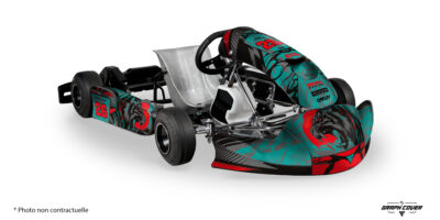 Dominez la piste avec les Stickers karting MK27 – Design Tora, une création signée Graph Cover mêlant puissance visuelle et style audacieux.