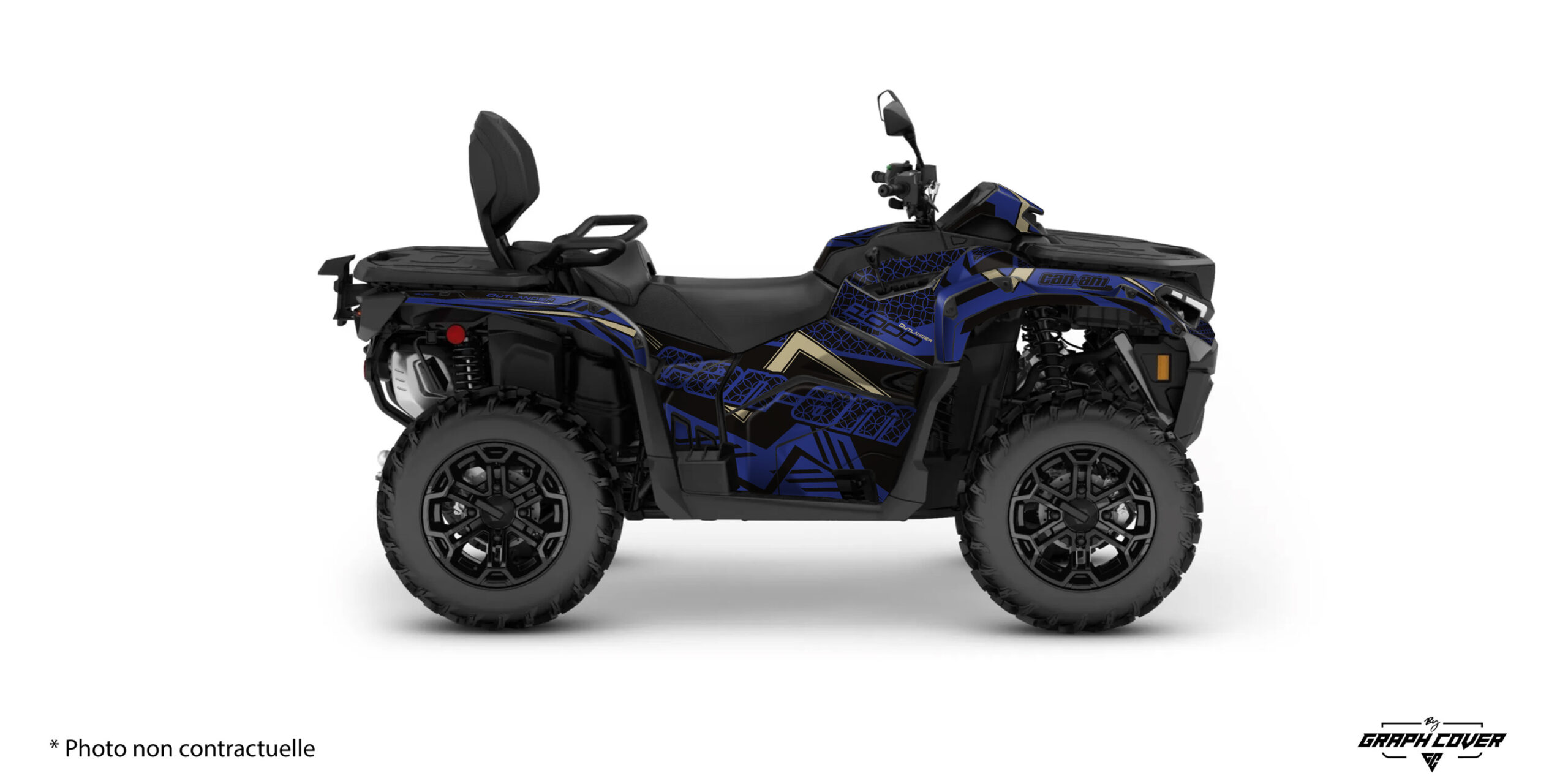 Allie puissance et élégance avec le Stickers Can Am Outlander – Design Ohana, un habillage exclusif Graph Cover imaginé pour les pilotes qui veulent affirmer leur style sur tous les terrains.