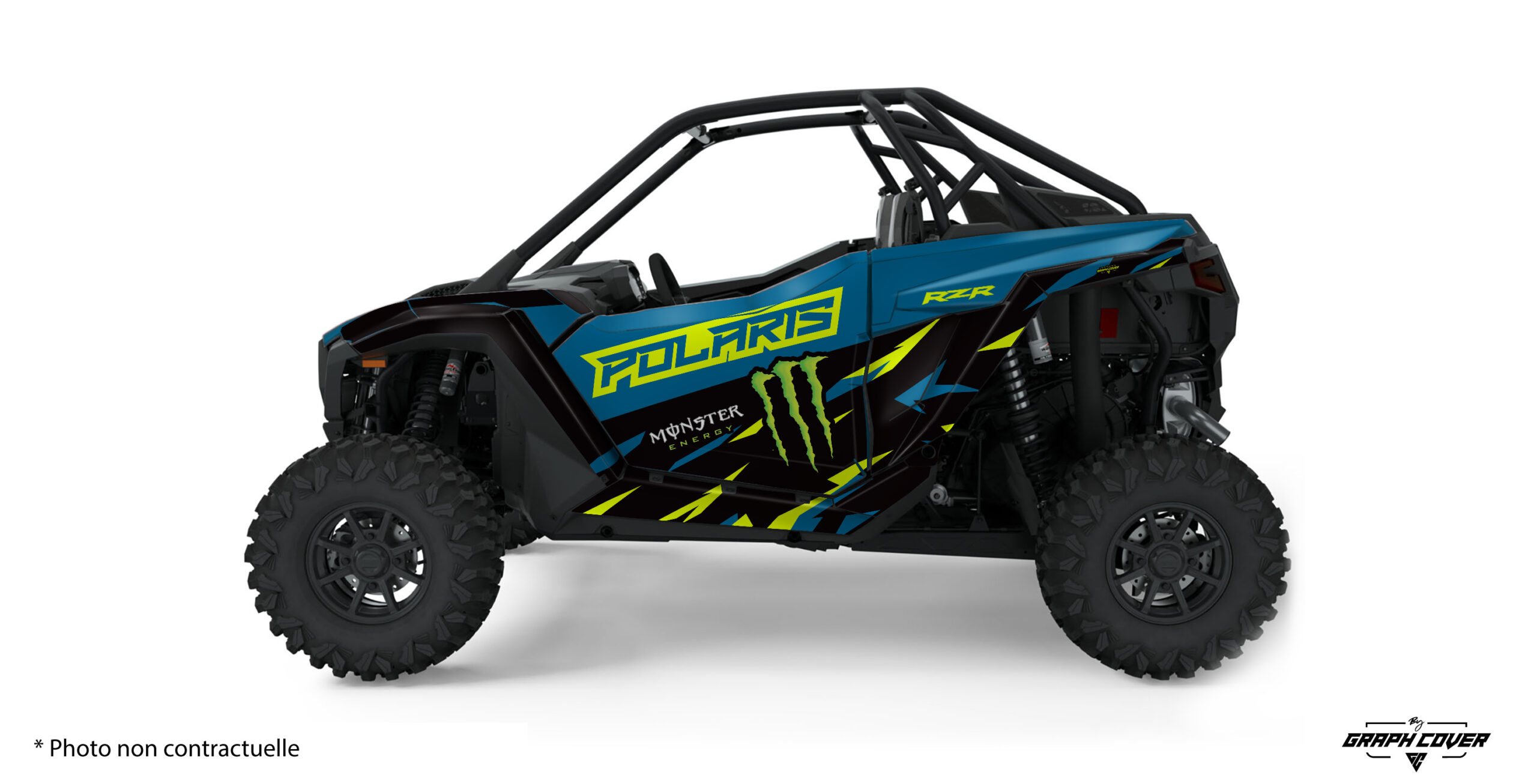 Dominez les terrains les plus exigeants avec le Polaris RZR Pro XP design Tory, un kit déco pensé pour ceux qui veulent allier puissance et style iconique.