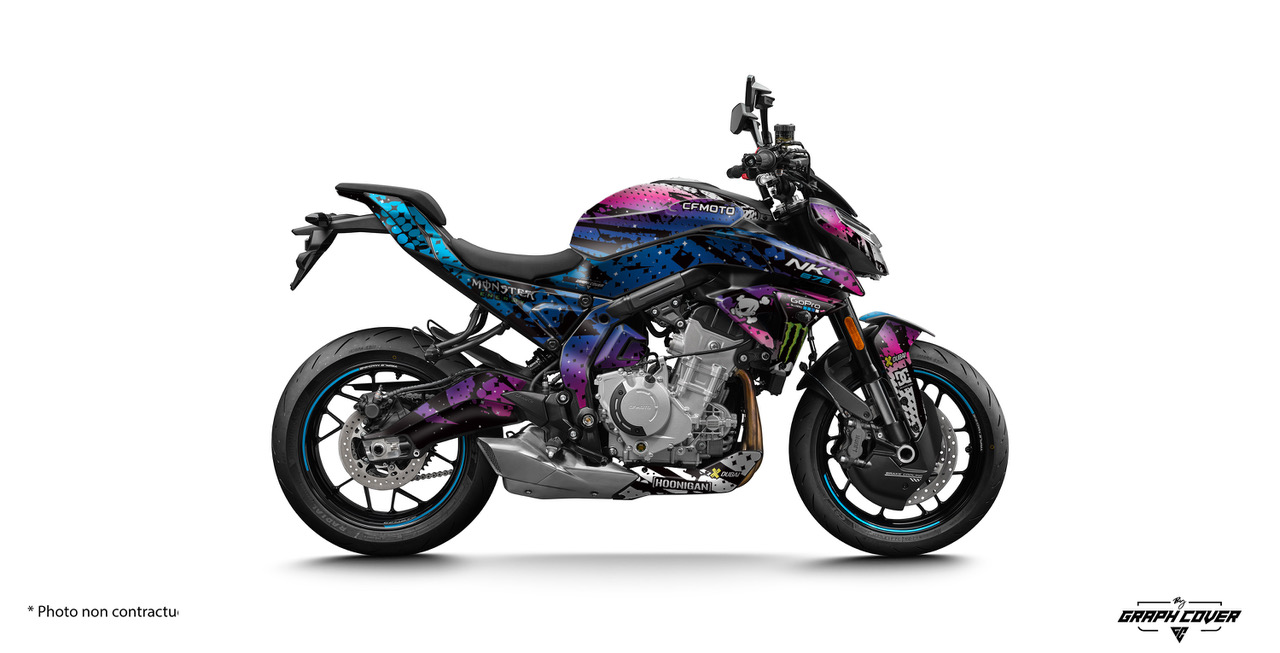 Transformez votre CF Moto avec le kit déco NK 675 Klock, un design moderne, technique et ultra-dynamique pensé pour sublimer les courbes du nouveau 675.