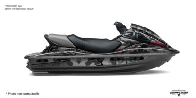Avec ce Kit Déco Kawasaki STX-15F, votre jet ski adopte un style fort et moderne. Le design Opskin apporte une allure sportive et précise, avec son camouflage graphique revisité.
