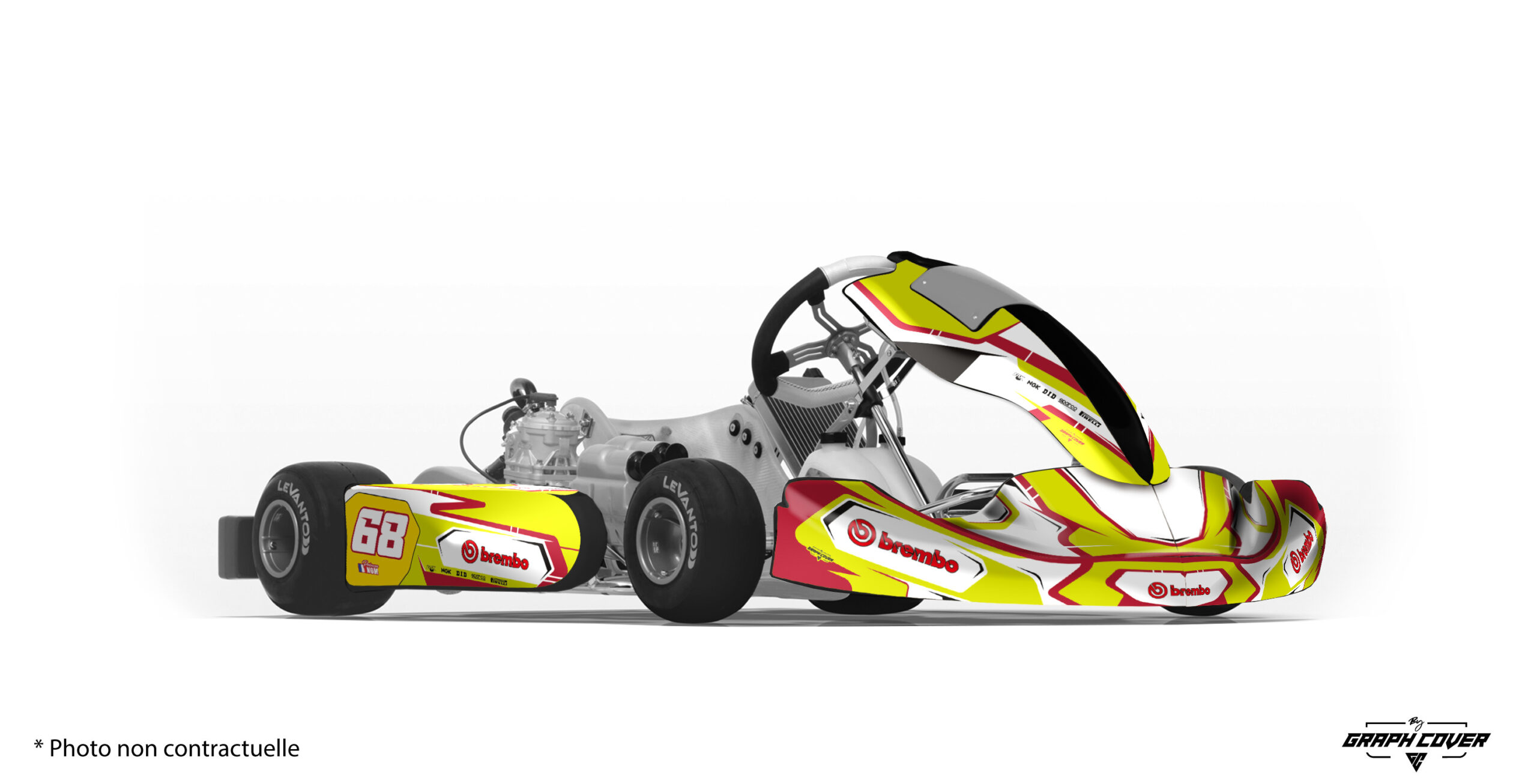 OTK-M10-Toark-Pistache-Rouge_3D Décos Adésifs OTK M10 Tony kart Toark : kit déco racing personnalisable, 4 coloris dynamiques, finitions premium et design pro pour kart de compétition.