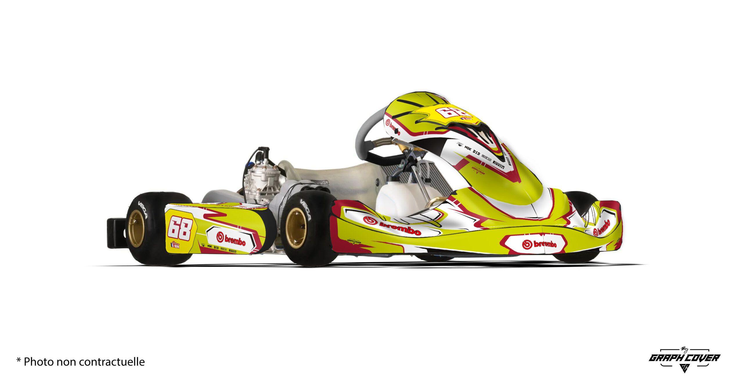OTK-M11-Toark-Pistache-Rouge_3D Adhésifs Tonykart OTK M11 design Toark : un kit déco dynamique, personnalisable et performant, disponible en 4 coloris pour sublimer votre kart avec style et précision.
