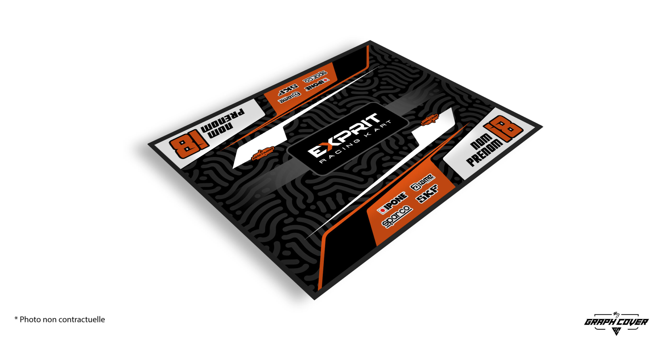 TAPISKARTINGMODEL2EXPRITO150x190_3D Alliez performance et élégance avec le tapis karting Exprit modèle 2, un accessoire indispensable pour tout pilote passionné.