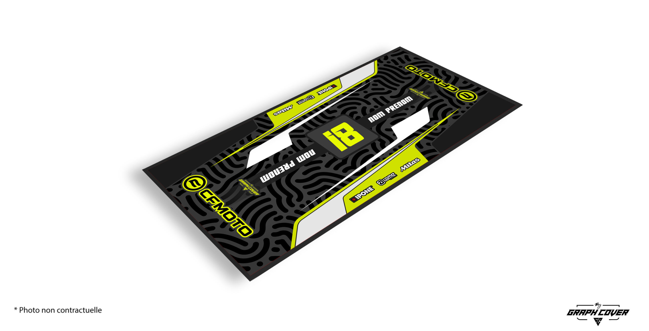 TAPISMOTOMODEL7CFMOTOP95x200_3D Performance, design et technicité. Affirme ton identité de pilote avec ce tapis moto CF Moto, spécialement conçu pour les passionnés de la marque.