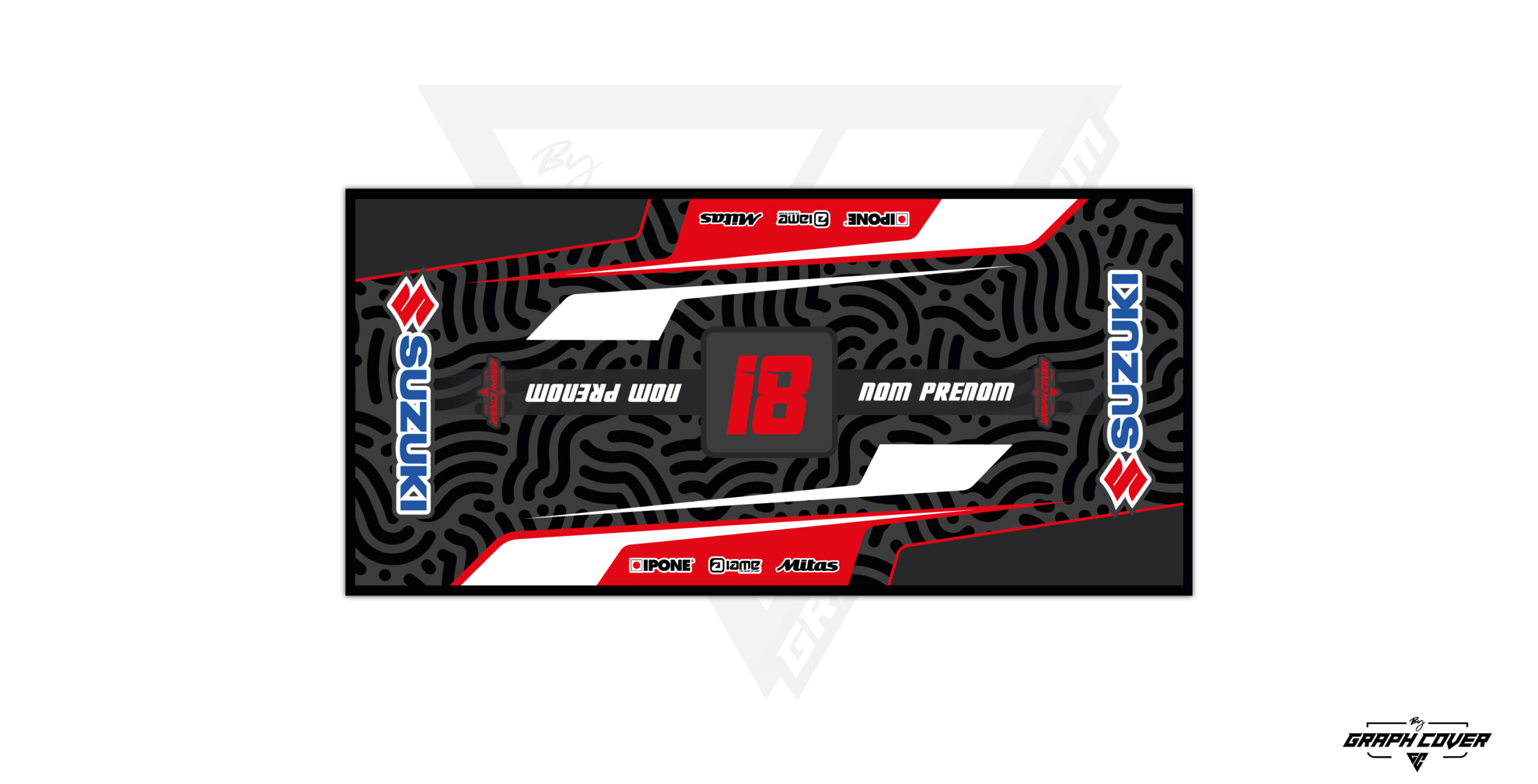 TAPISMOTOMODEL7SUZUKIRED95x200