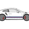 911GT3RSBANDESMARTINI3D Kit stickers Bandes Martini pour Porsche 911 GT3 RS. Design racing iconique, couleurs personnalisables, pose accessible et finition brillante de qualité.