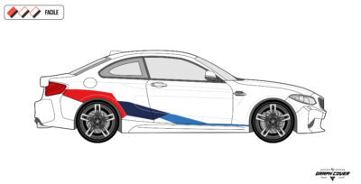 Le Kit stickers BMW F87 M2 Competition renforce le style sportif de la BMW Série 2 M2. Il s’adresse aux passionnés de design et de performance. OEM BMW
