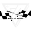 RMEG4RSCHECKEREDP Kit stickers Renault Sport Mégane motif damier Checkered